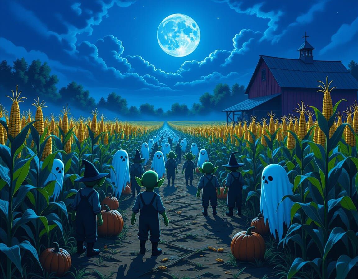 Nightmare Harvest Festival on a Goblin Corn Farm