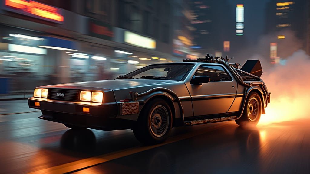 DeLorean Time Machine Car from Back to the Future