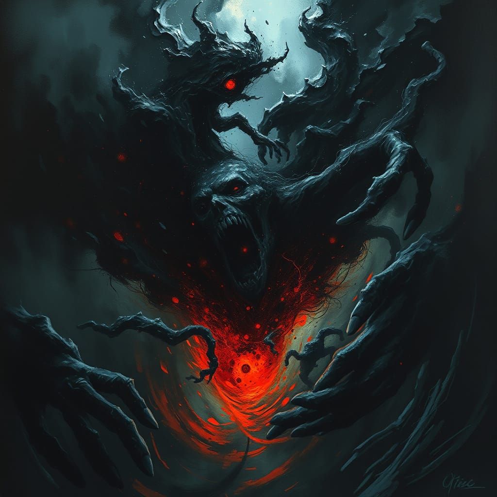 Darkness and Whispers of Psychological Anguish