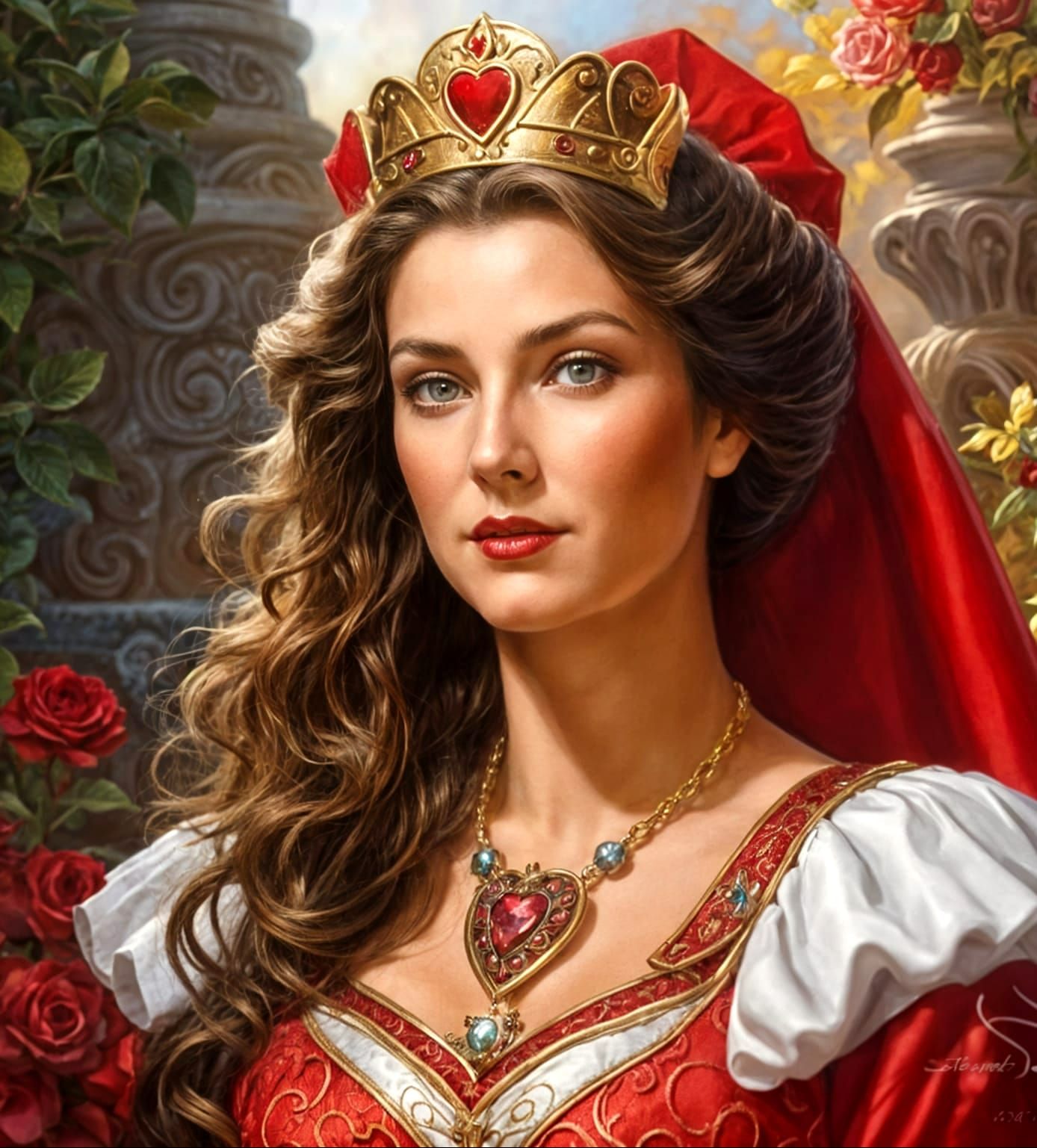 Vibrant Red Abstract Art