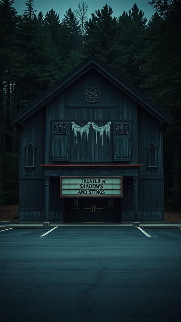 Mystical Theater of Shadows and Strings in Cinematic Style