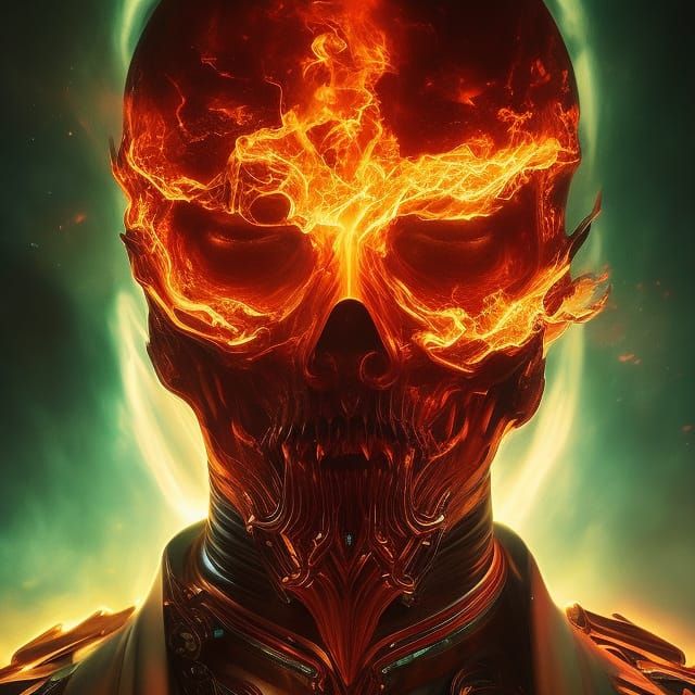 Eldritch Eternal Being in Detailed Art Style