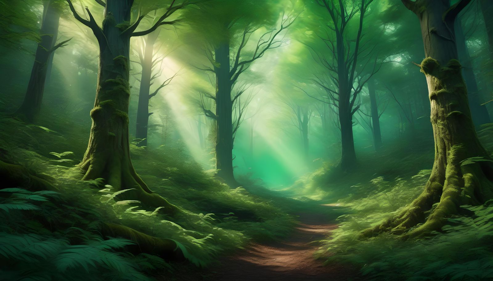 Ominous Whispering Woods with Flickering Light