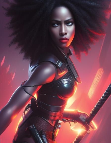 In the year 3080... The REAL Afro Samurai!