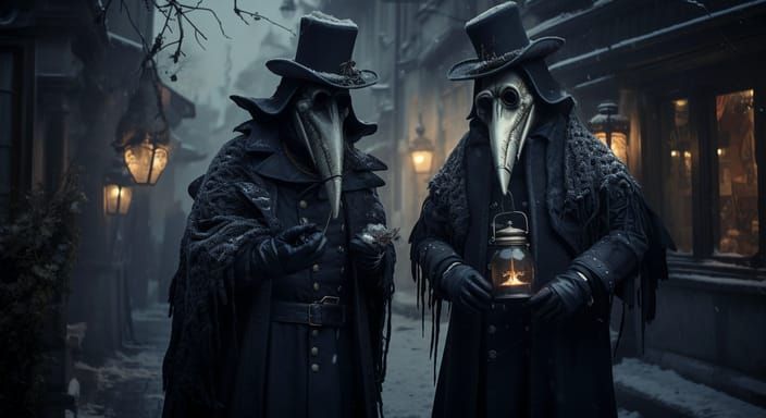 Plague Doctors in Love During Chalk Plague