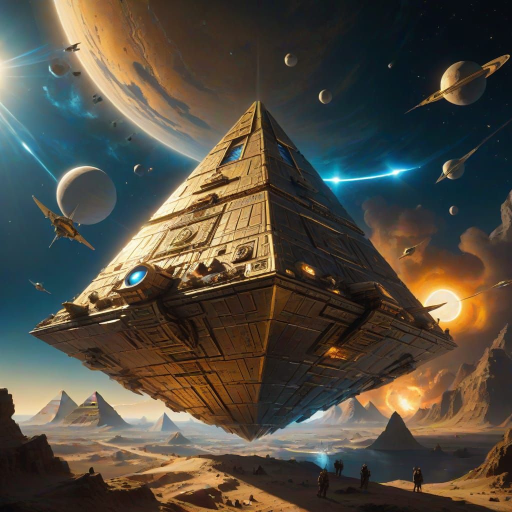 Pyramidal Space Ship