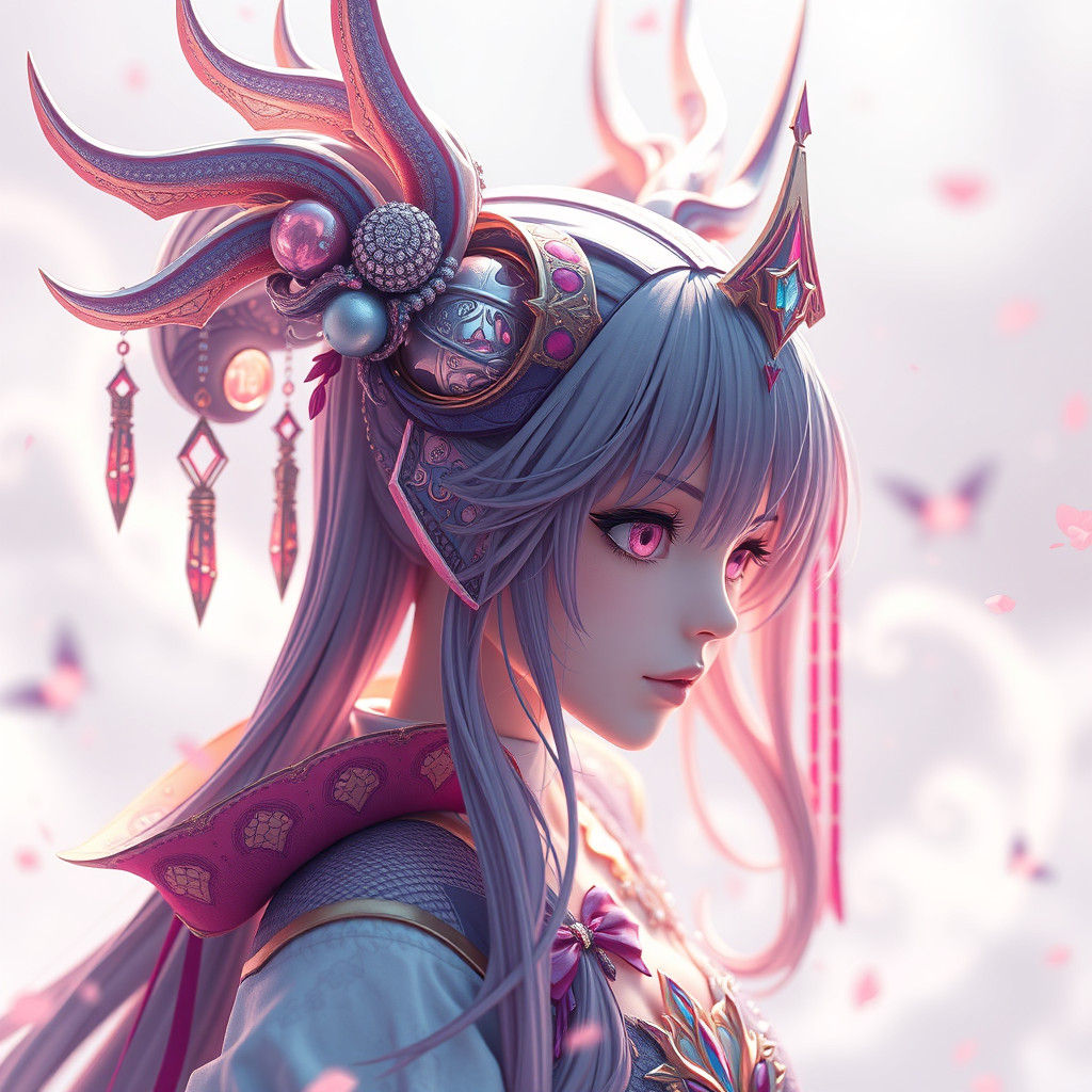 Anime 3D Art of Taler Huhn in Japanese Style