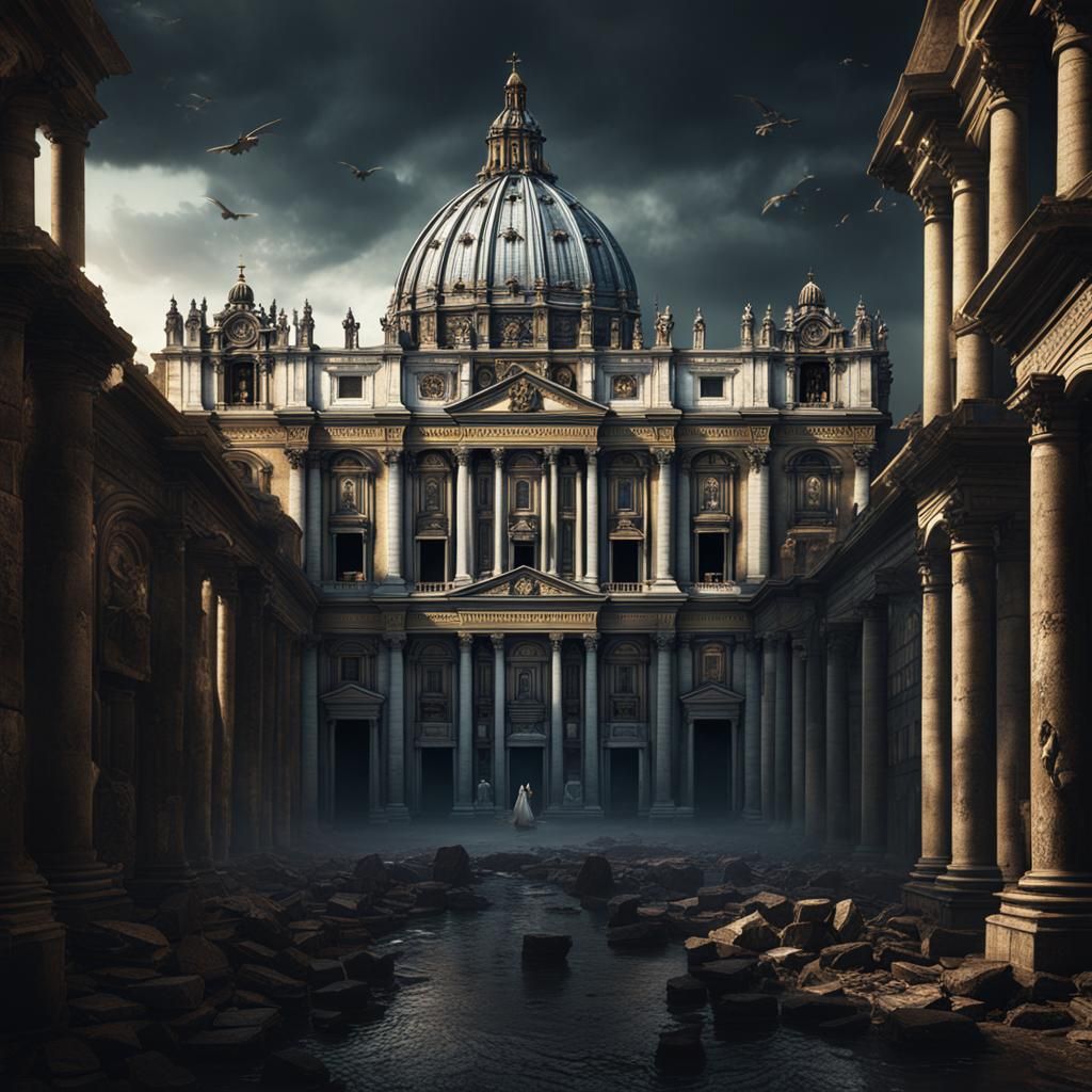 Vatican Noir Detailed Matte Painting