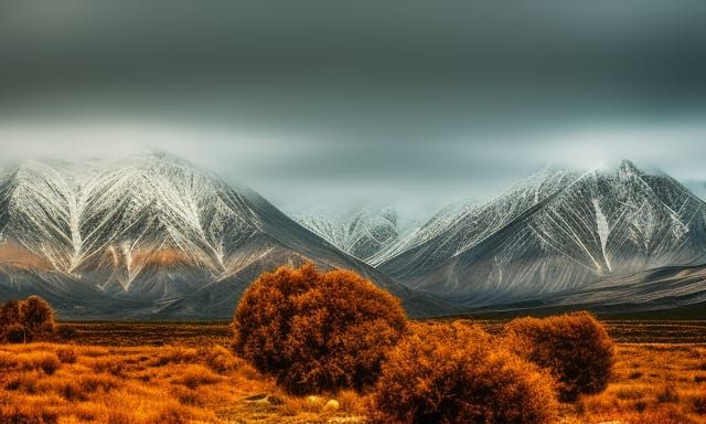 Surreal Night Landscape: Beauty in Darkness