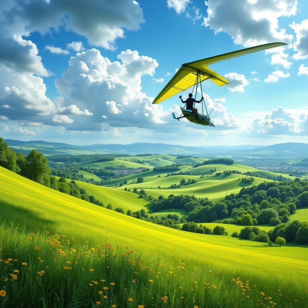 Flying Over Provence: An Anime-Inspired Dreamscape