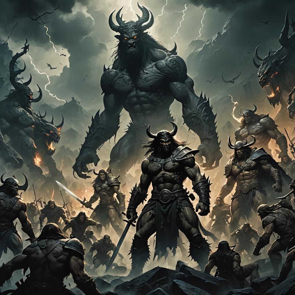 Demigods Alliance in Dark Fantasy Artwork