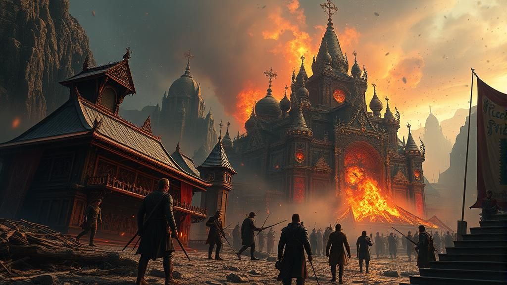 Epic Cinematic Scene with Intricate Details