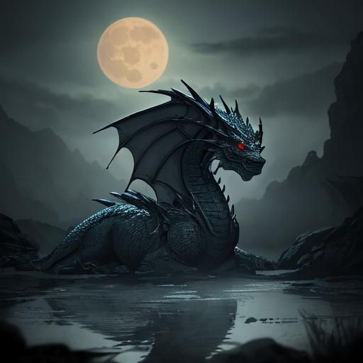 Hyperrealistic Japanese Dragon in Gold Armor