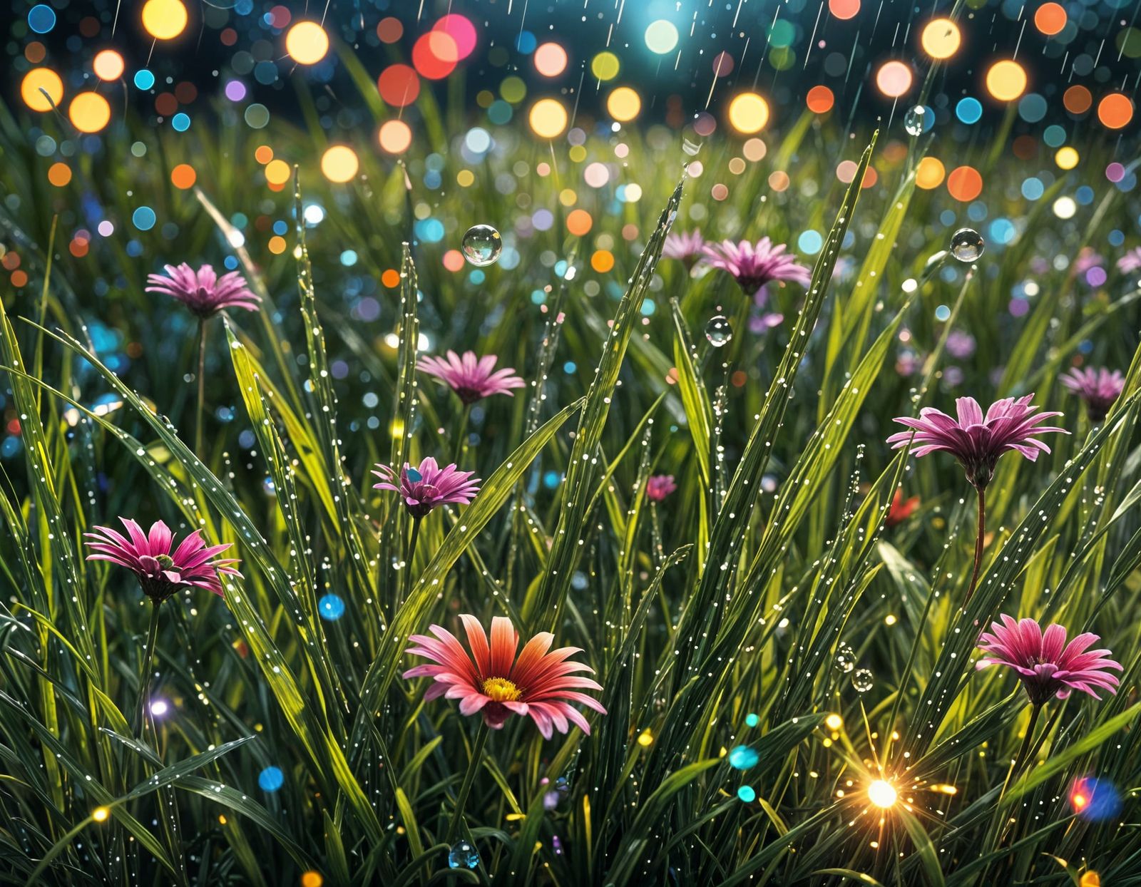 Fluorescent Lights Dance in Hyperrealistic Detail