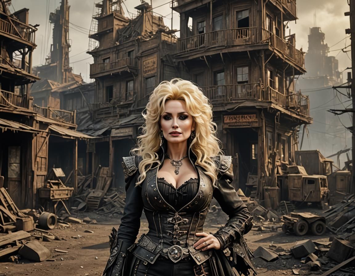 Dolly Parton Cabaret Performance in Apocalyptic Style