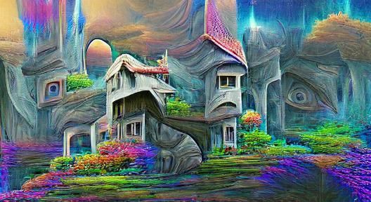 Enchanted House: Surreal Concept Art in HDR