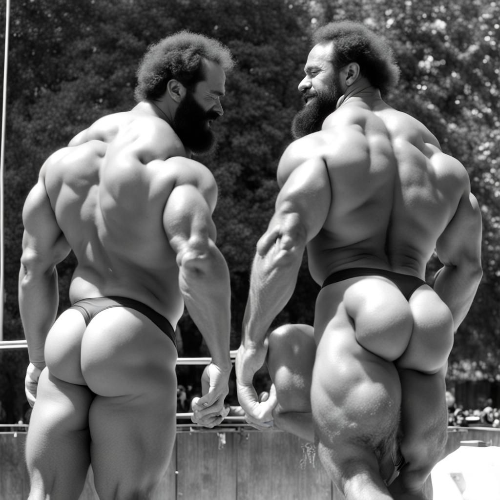 Bodybuilders Wrestling: Mr. Olympia Physique