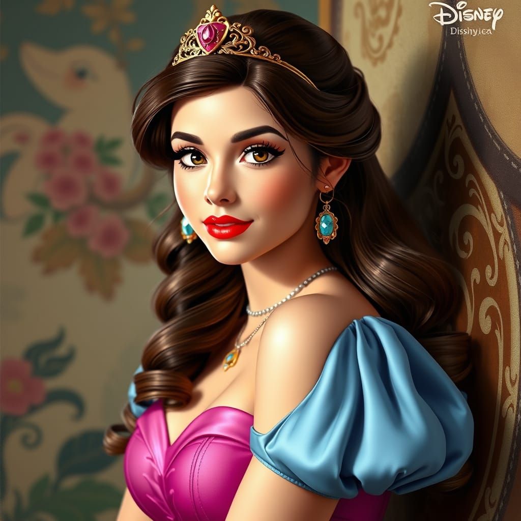Hyperrealistic Disney Princess Anastasia Pin Up Art