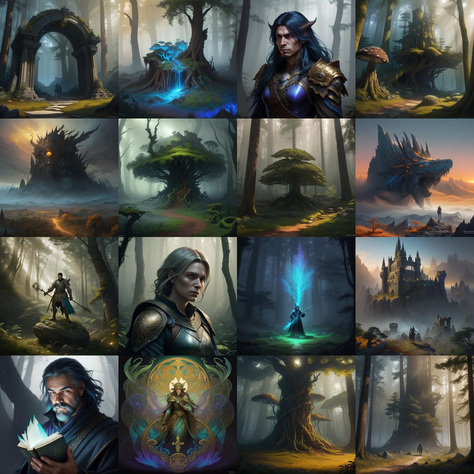 Fantastical Monkey in Detailed Matte Painting