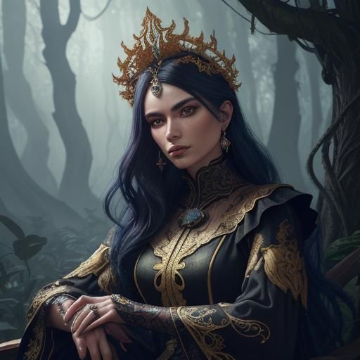 Juan Giménez, Paolo Eleuteri Serpieri painting technique and style of drawing, ultra-detailed painting created with meti...