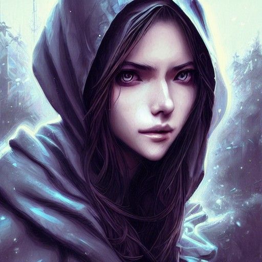 Beautiful Woman in Hoodie with Graffiti Background