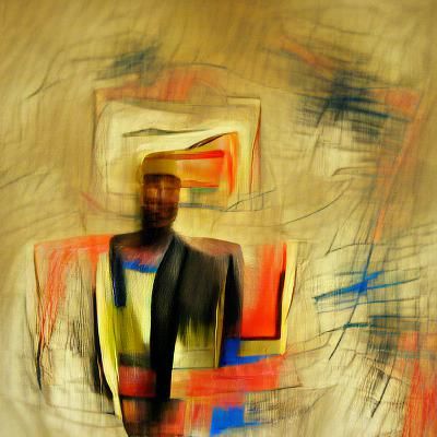 Abstract Man Portrait: Minimalist Face Design