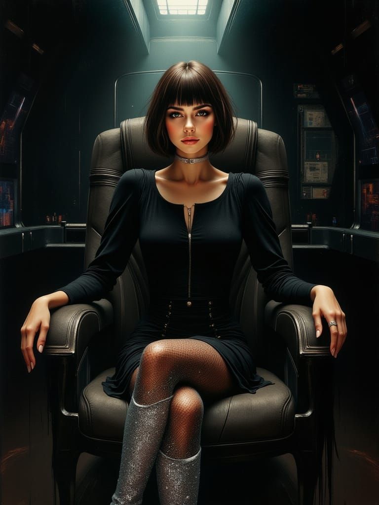 Ethereal Space Commander in Regal Starship Chair