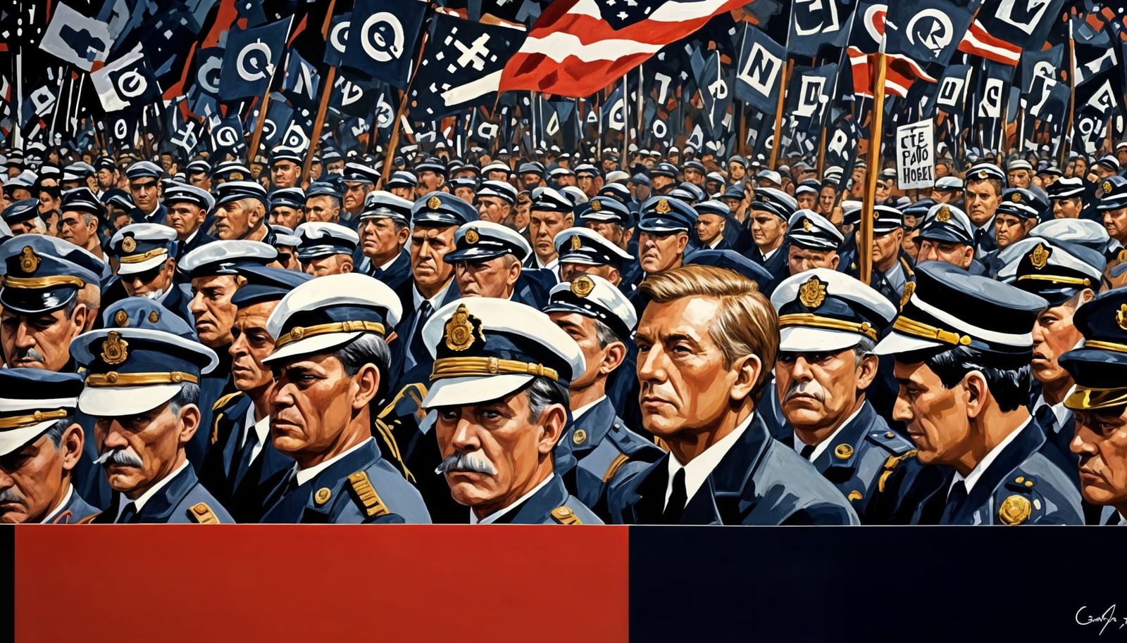 QAnon Conspiracy: Impressionistic Gouache Study of Emergence