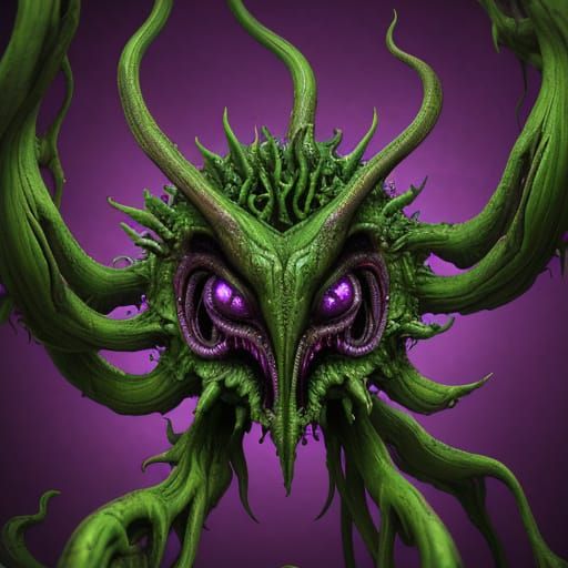 Surreal Abomination Creature in Salvador Dali Style