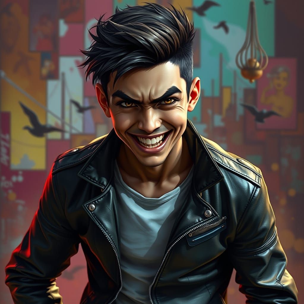 Adoring Youth in Hyperrealistic Style