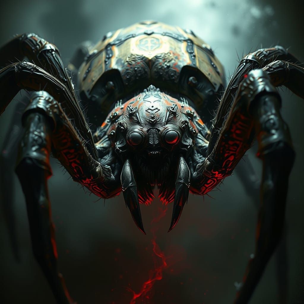 Cunning Spider in Gothic Style