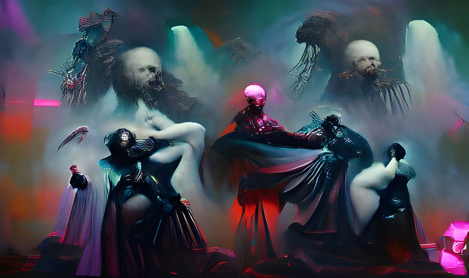 Death and Delirium in Synthwave Horror Style