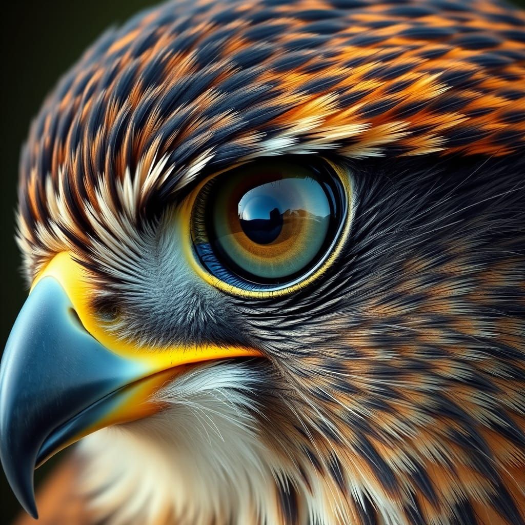 eye of a falcon