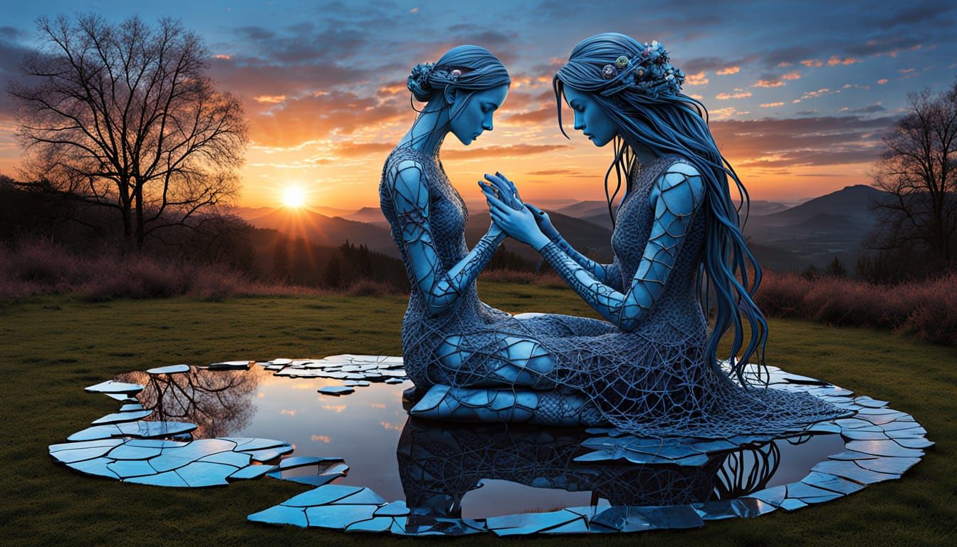 Surreal Collage Sculpture Celebrating Strength and Resilienc...