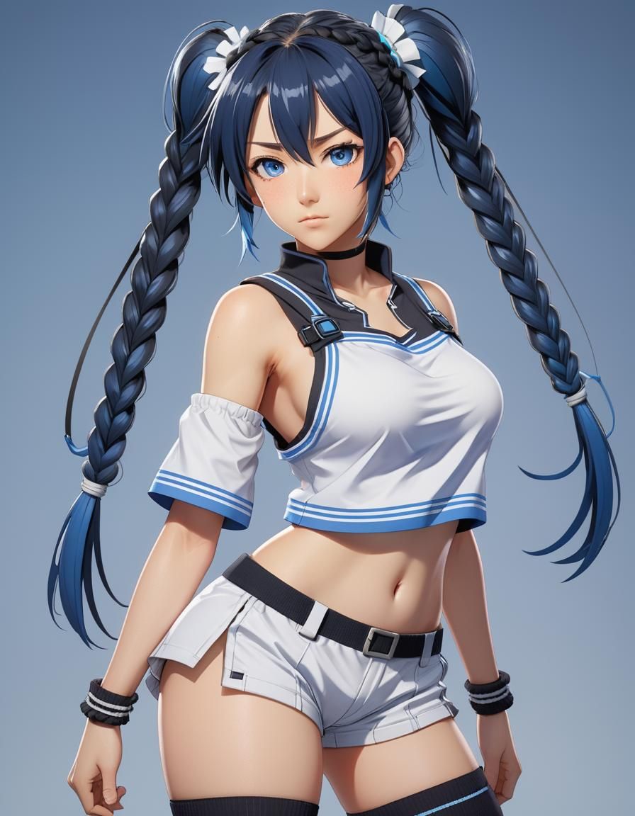 Kanami from Log Horizon: Hyper-Realistic Digital Portrait