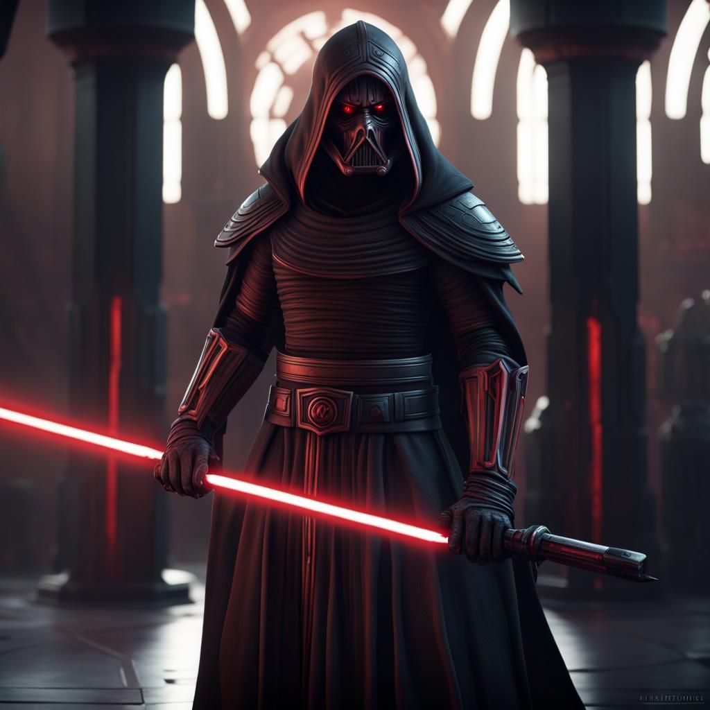 Sith Warrior with Dark Side Eyes