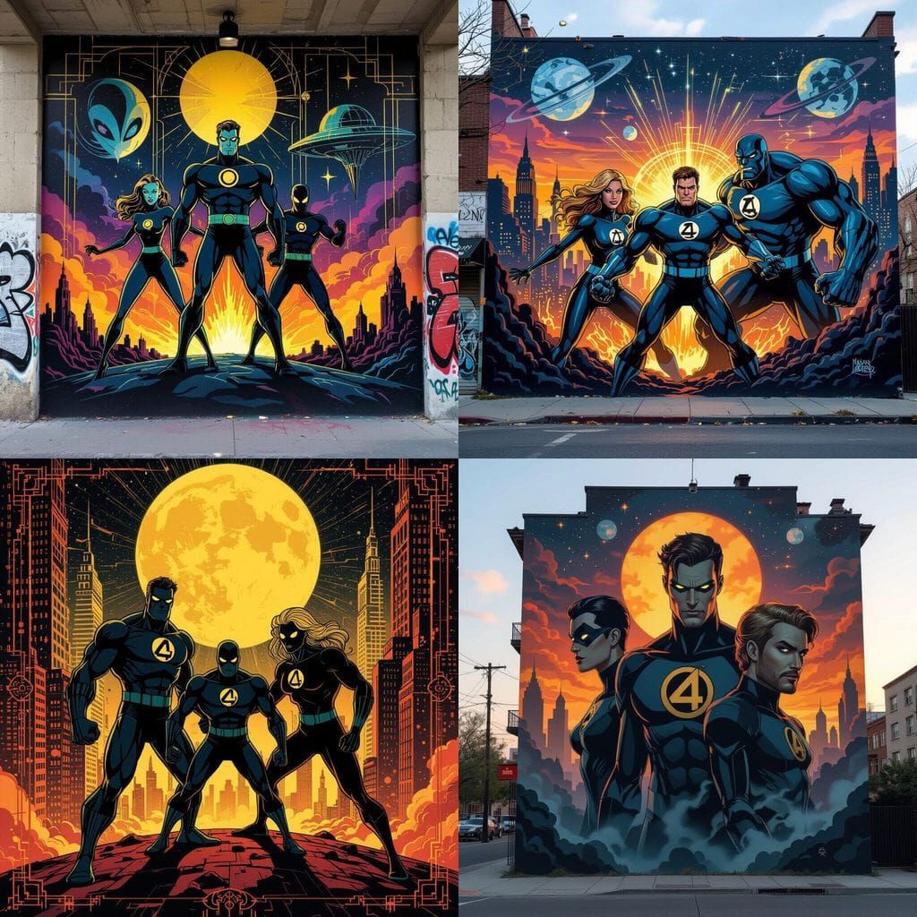 Ethereal Sci-Fi Horror Scene in Art Deco Style