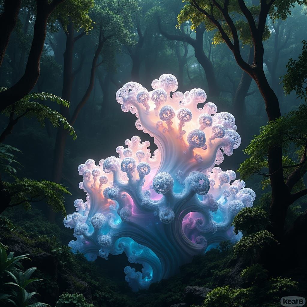 Fractal Eunoia: A Luminescent, Iridescent Entity in Primeval...