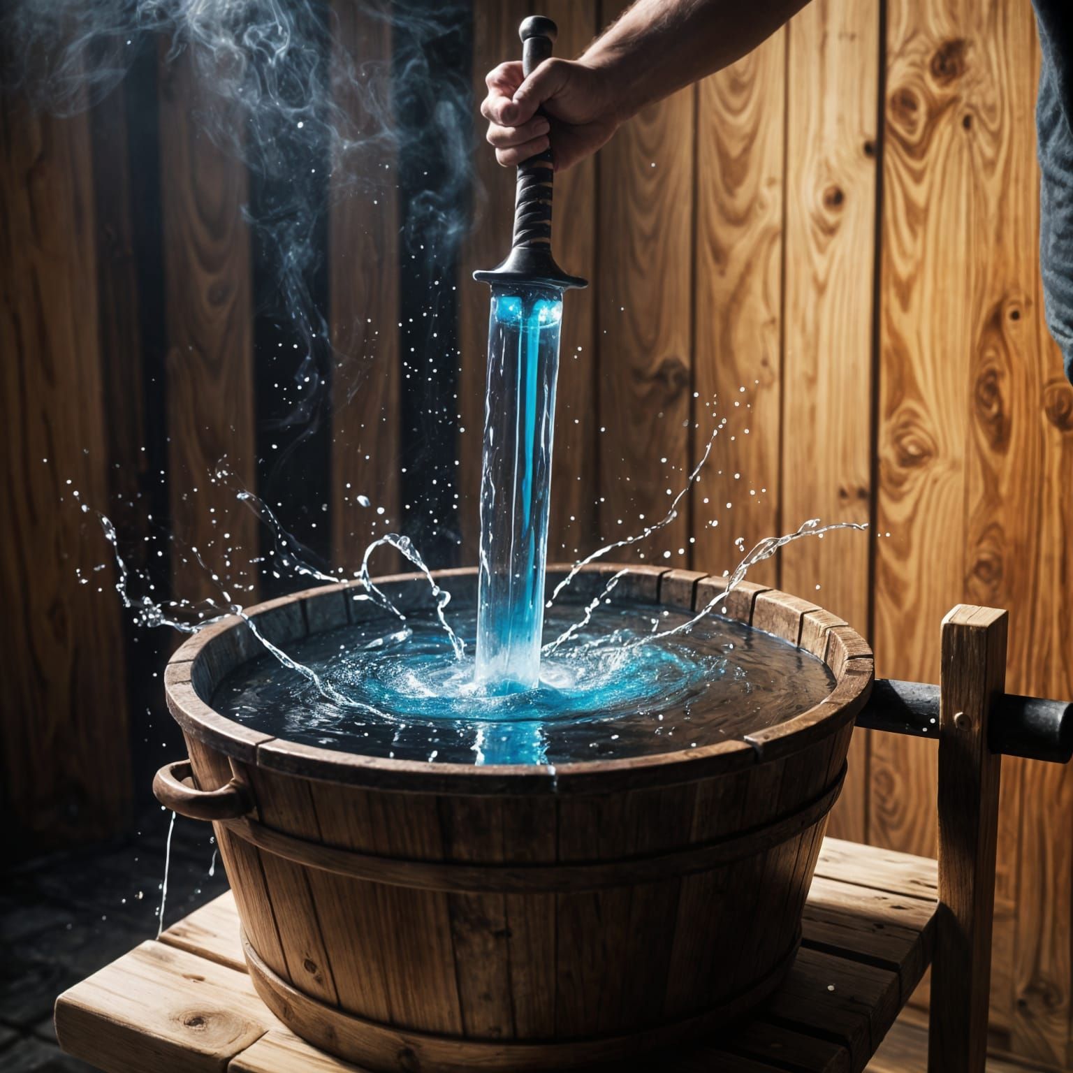 Magical Water Sword Unveiled in Mysterious Whispers