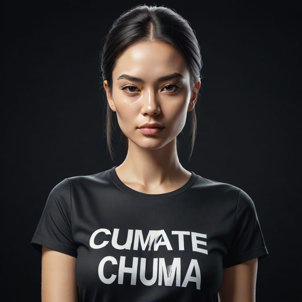 Stunning Digital Portrait of a Confident Female Model