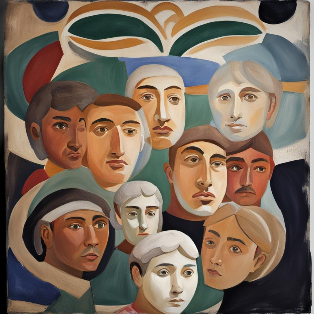 Faces from Ancient Funerary Relief