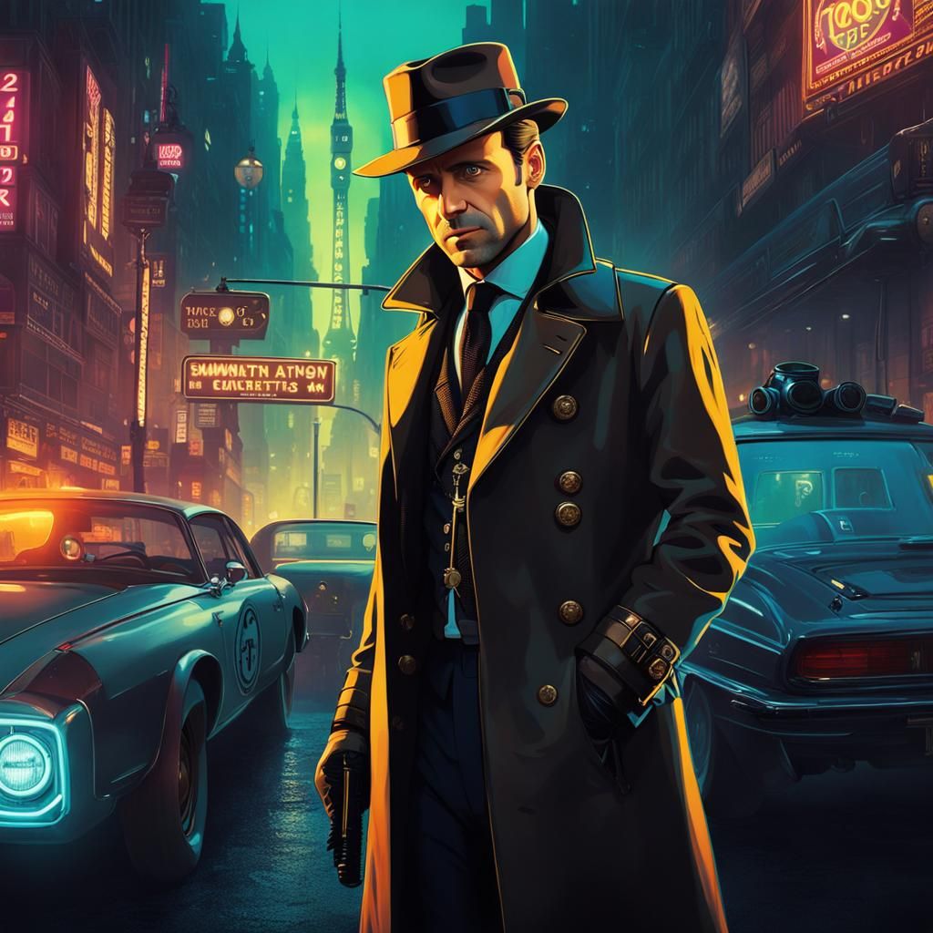 Steampunk Emmanuel Macron: Cyberpunk Detective