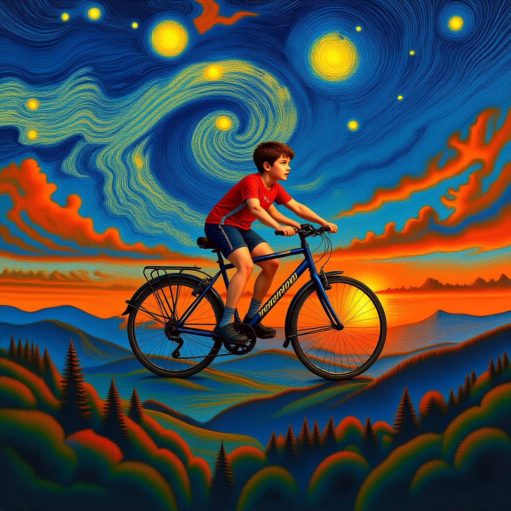 Griffin Soaring Through Sunset Sky: Hyperrealistic Digital A...