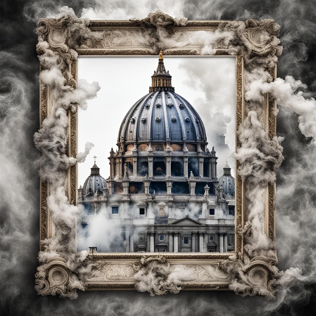 Mystical Smoke Pope Ascends from Vatican Chimney