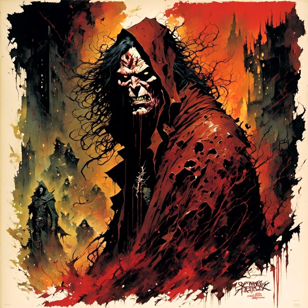 Heavy Metal Album Cover in Pop Art Style