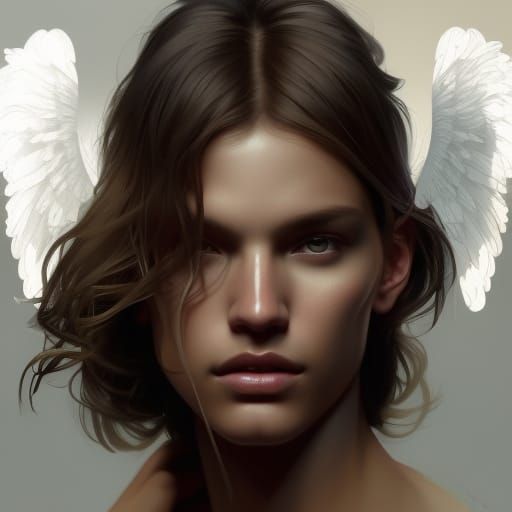 Angelic AI Male Models: Hyperdetailed Portrait