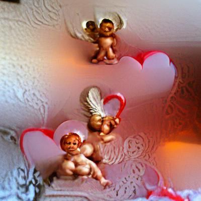 Valentine's Day Cherubs: A Beautiful Scene