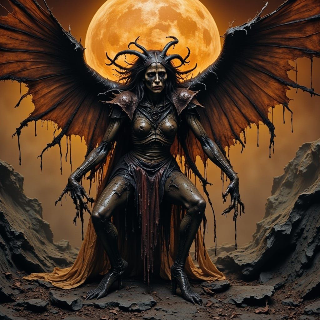 King of Wolf Demons on Mars with Dark Goo