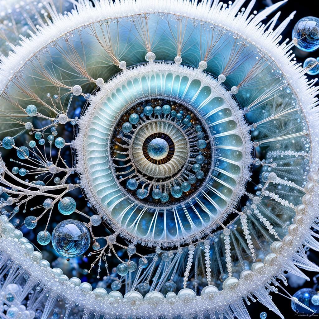 Macro Diatoms and Nymph in Winter Wonderland