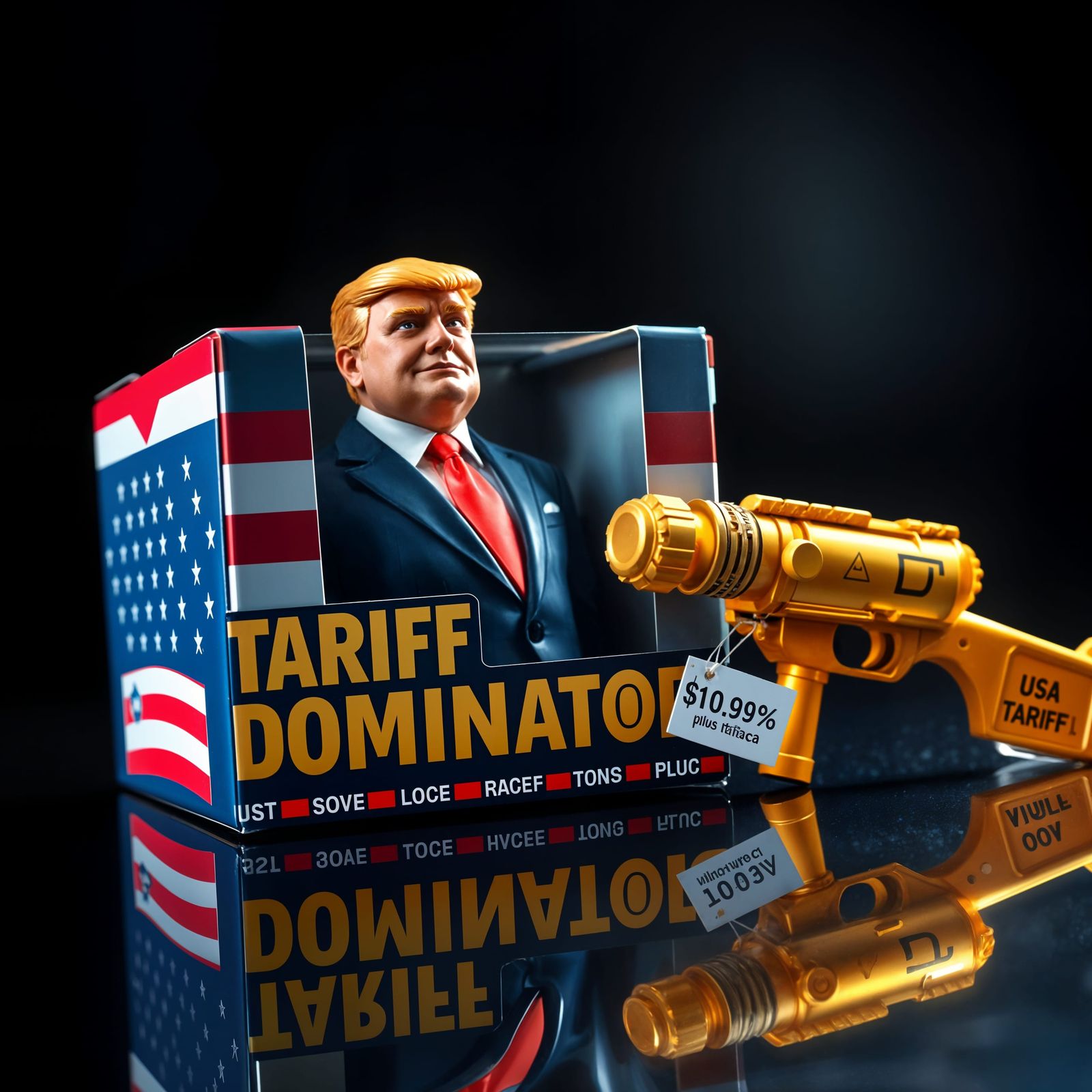 Ultra Detailed Photorealistic Action Figure Box